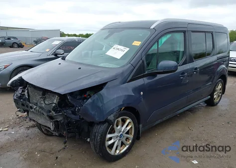 2014 Ford Transit Connect Titanium z USA, uszkodzony, nr VIN NM0GE9G73E1151243